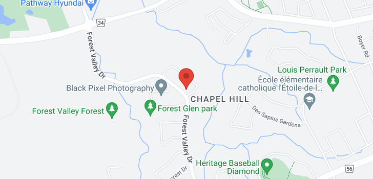 map of 1445 FOREST VALLEY DRIVE